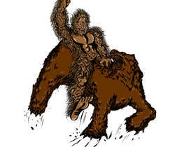 #28 za Illustration of Bigfoot riding a grizzly bear od akm0010