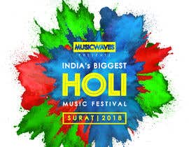 #91 for Design a logo for Indian Biggest Holi Festival 2018 by LagneshRorschach