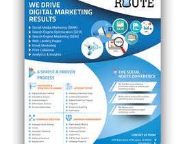 #81 for Design a 8x10&quot; one page sales brochure for a digital marketing company &quot;The Social Route&quot; by siambd014
