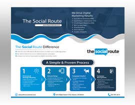 #76 για Design a 8x10&quot; one page sales brochure for a digital marketing company &quot;The Social Route&quot; από ayanchy2167