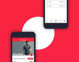 #19 para Design several screens for my iPhone fitness app de Sithuma