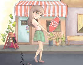 #16 ， Illustrate a girl in the story 来自 hejjinezumi