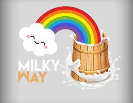 #52 for QUICK LOGO design // a milkcan at the end of the rainbow (milkyway) by subhamsibasish