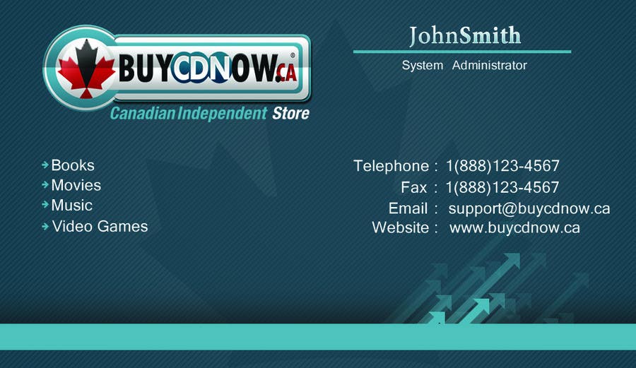 Contest Entry #11 for                                                 Business Card Design for BUYCDNOW.CA
                                            