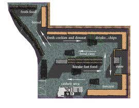 #9 สำหรับ To Make interior furniture layout for mini market โดย AsshimaaAbdualla