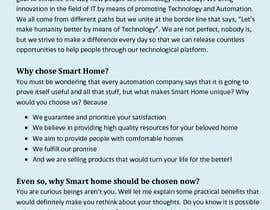#10 สำหรับ Wrinting content for a Home Automation company website. โดย Tayyabhassan04