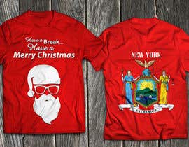 #76 for Design a T-Shirt for all US states with &quot;Merry Christmas&quot; slogan. by Fittiani