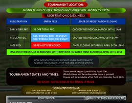 Číslo 12 pro uživatele Design Announcement and Registration Flyer for Tennis Tournament od uživatele seyam1010