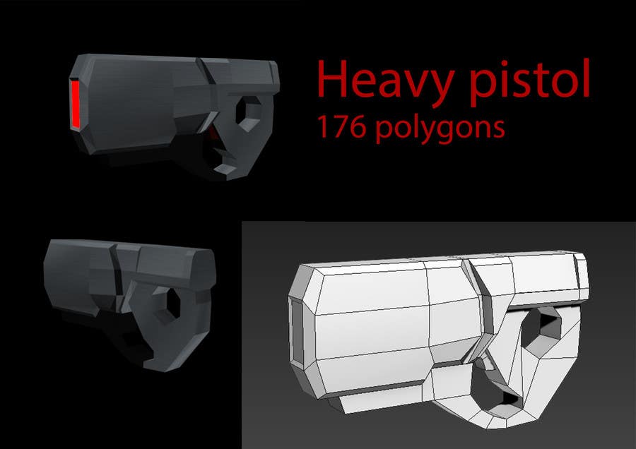 Proposition n°8 du concours                                                 Low Poly 3D Gun Modelling
                                            