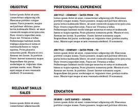 #3 for Create Modern Sales Resume / Cover Letter Templates (Immediate need!) by Lattannea