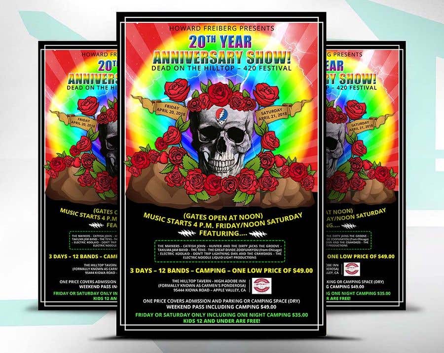 Wasilisho la Shindano #124 la                                                 420 Deadhead Concert Poster design needed
                                            