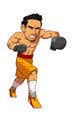 Graphic Design-kilpailutyö nro 24 kilpailussa Design an Asian Boxer Cartoon Character with 4 different punching actions/posts all in full body. (*Suggest to best use "Srisaket Sor Rungvisai" as the referral for the character)