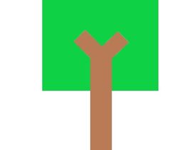 #1 for I need a simple geometric tree. It should have a long skinny rectangular trunk thats brown. And a portrait style  (not landscape) long rectangular green bush. It doent need alot of detail at all. by martyydeligero