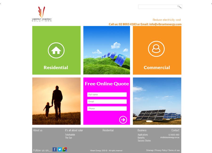 Inscrição nº 112 do Concurso para                                                 Website Design for Vibrant Energy Solutions
                                            