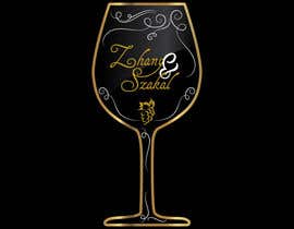 #7 for Simple wine label- Gold Hand Script on Black Label with Filigree background by neenanarendran