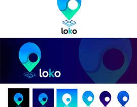 #31 untuk I need a logo designed for an app 
The app name is loko which means spot 
I need the logo to have a spot on map with the name loko,
Be creative oleh ctovar1997