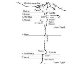 dhiaakermi님에 의한 Sketch of  Map of Egypt and Chakras  per my example을(를) 위한 #9