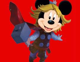 #38 dla Photoshop Mickey Mouse in the style of Thor from the Avengers przez rafaEL1s