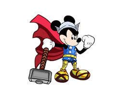 Nro 111 kilpailuun Photoshop Mickey Mouse in the style of Thor from the Avengers käyttäjältä mikasodesign