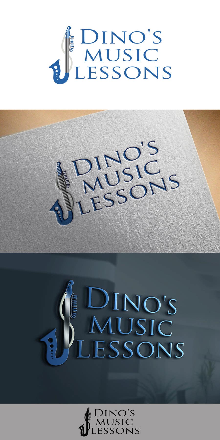 Contest Entry #14 for                                                 Design a Logo for "Dino's music lessons"
                                            