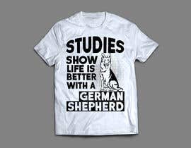 #51 para Design a German Shepherd T-Shirt por hafij67