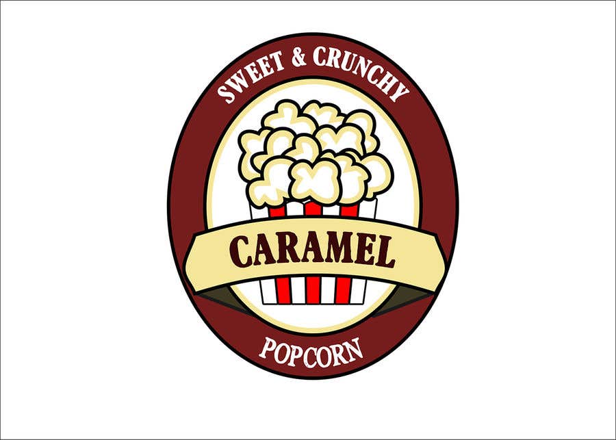 Bài tham dự cuộc thi #27 cho                                                 Caramel Popcorn Label Design
                                            
