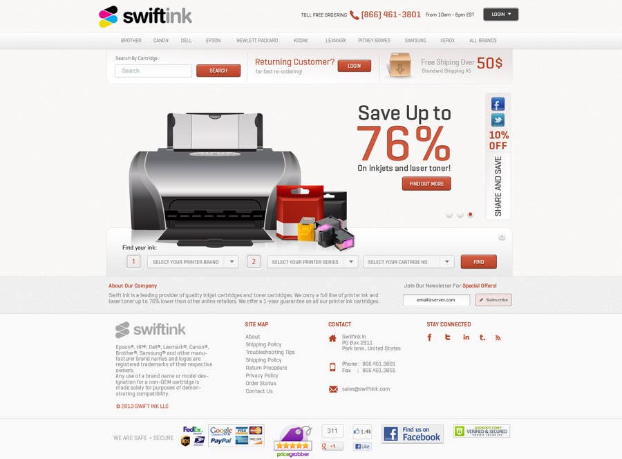 
                                                                                                            Proposition n°                                        66
                                     du concours                                         Website Design for Swift Ink
                                    