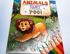 #22 for Animals Farting Coloring Book Cover Contest by Nevena795