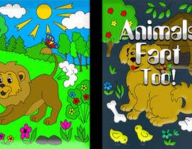 #6 for Animals Farting Coloring Book Cover Contest by mghozal