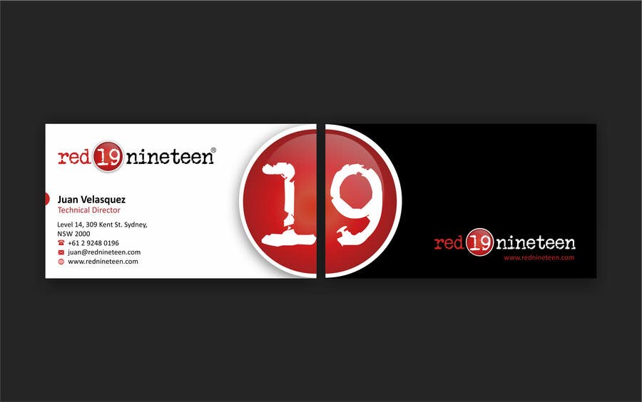 
                                                                                                                        Inscrição nº                                             76
                                         do Concurso para                                             Design some Business Cards for Rednineteen
                                        