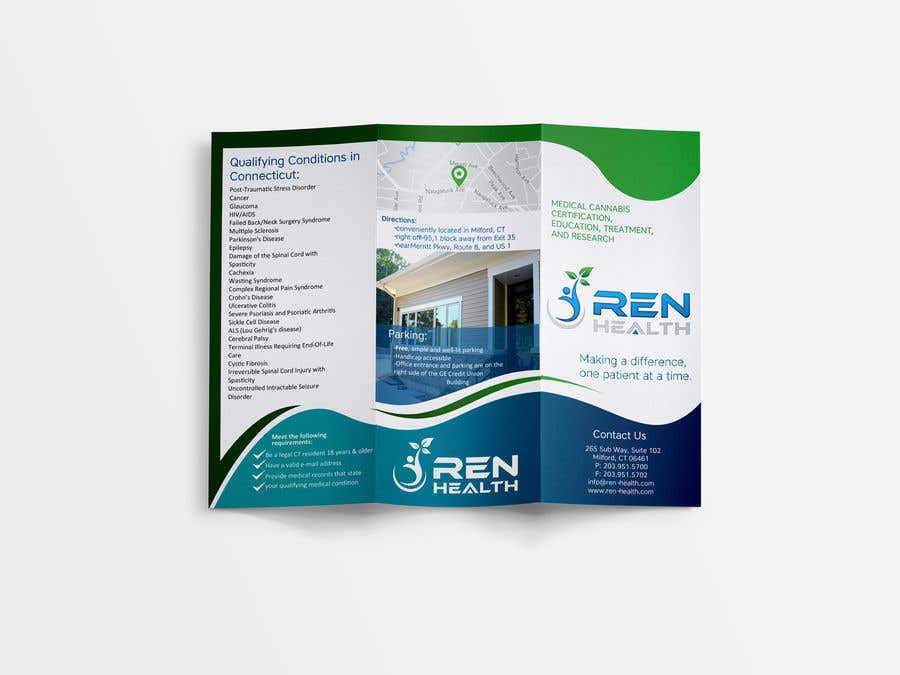 ผลงานการประกวด #1 สำหรับ                                                 Design a Creative Tri-Fold Brochure and a Folder for the Medical Practice
                                            