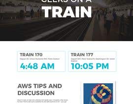 nº 13 pour Update a site - &quot;Geeks On A Train&quot; promoting socializing on train for trip to to AWS Summit in New York 2018 par kminfomedia 