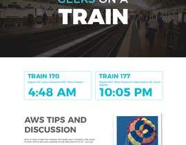 nº 14 pour Update a site - &quot;Geeks On A Train&quot; promoting socializing on train for trip to to AWS Summit in New York 2018 par kminfomedia 
