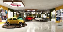Graphic Design Entri Peraduan #18 for Illustrate an interior with visitors and attractions for a modern VW Beetle museum