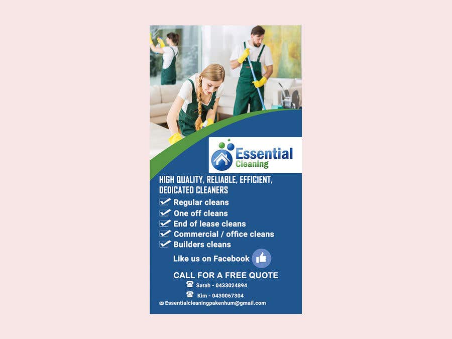 Contest Entry #25 for                                                 DL size flyer for home cleaning business
                                            