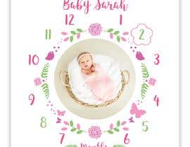 #46 para illustrations for baby milestone blanket de dashlash2411