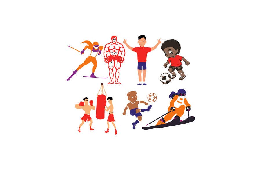 Konkurrenceindlæg #30 for                                                 Simple sports and people graphic designs, cartoons... comics...
                                            