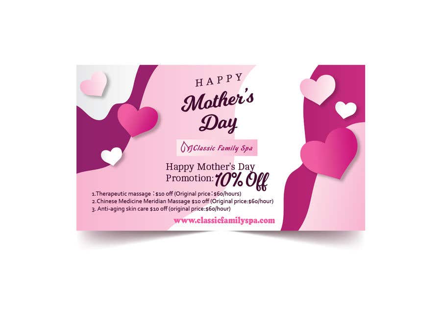 Contest Entry #27 for                                                 Design a Mothers day Promotional Banner for a spa
                                            