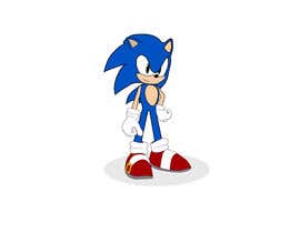 #3 for Draw Sonic the Hedgehog in Ahoodie Avatar style by Nishat1994