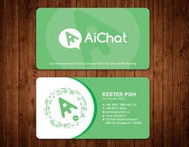 #225 para Design Name Cards for a Chat Software Company por aminur33