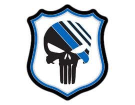 #5 for I need a punisher symbol design, with a blue line (pro-law enforcement) To summarize it should be a pro-law enforcement design, with the punisher symbol. Be creative....I’m looking for an intricate design. by MrContraPoS