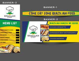 nº 48 pour Create a set of 3 banners for our food booth. par biswajitgiri 