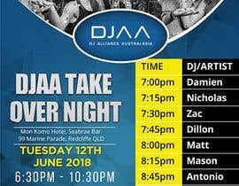 #9 dla Design a DJ Poster for a TAKE OVER NIGHT przez maidang34
