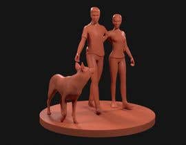#13 para 3D model of boy, girl, and dog. Geometric/abstract/polygon de artseba185