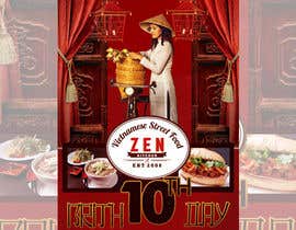 #4 pentru Need posters and flyers to be created for a restaurant&#039;s 10th birthday de către gulangpangarsa