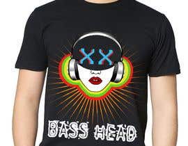 #17 ， BASS HEAD T-Shirt Design - EDM, Music, Festival, Concert 来自 Lishn88