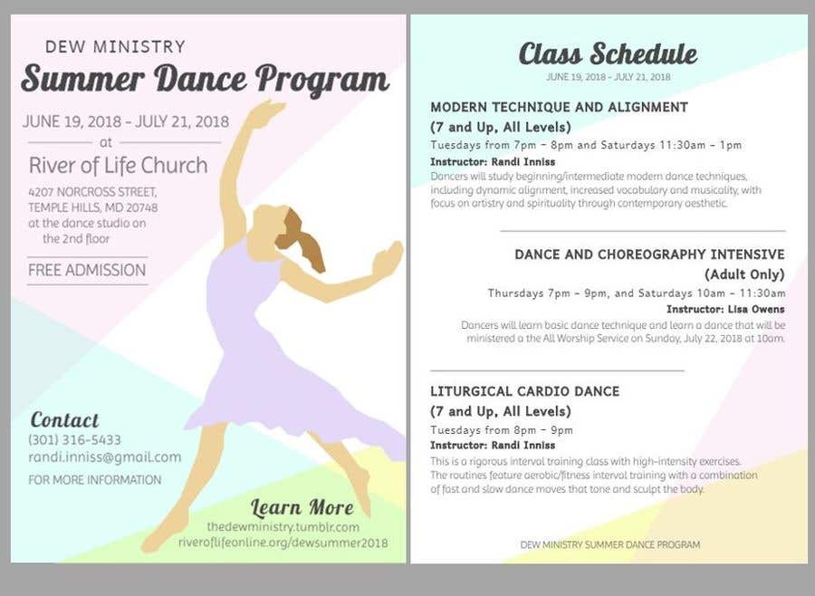 Συμμετοχή Διαγωνισμού #97 για                                                 Summer Dance Program Flyer
                                            