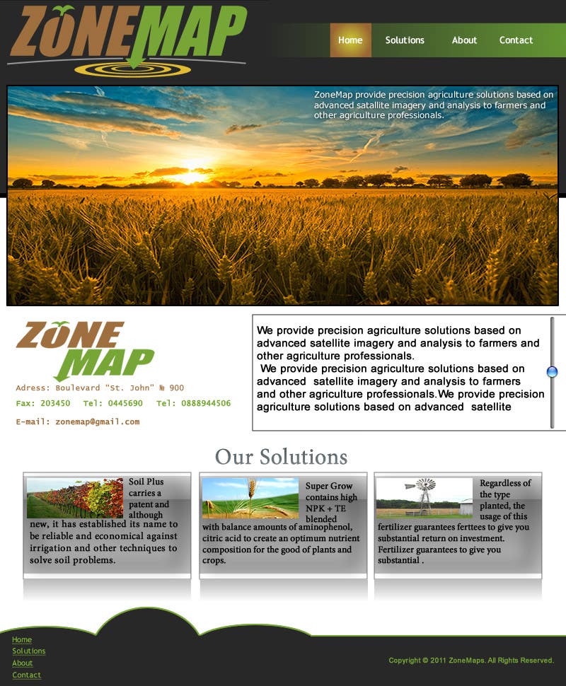 Contest Entry #15 for                                                 One page Brochure Site Design
                                            