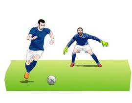 #23 สำหรับ Soccer players ilustrations โดย bucekcentro
