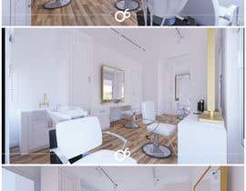 #12 for Interior design of beauty ladies salon (3d render) + furniture layout by ziadadelelmahdy